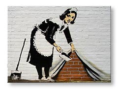 Πινακες σε καμβα σε 1 κομματι Street ART - Banksy BA027O1