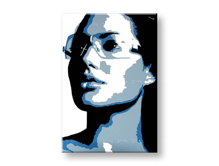 Χειροποιητοι πινακες σε καμβα POP Art Angelina Jolie σε 1 κομματι