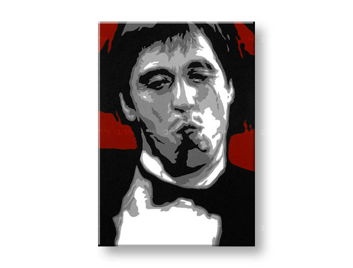 Χειροποιητοι πινακες σε καμβα POP Art AL PACINO σε 1 κομματι 