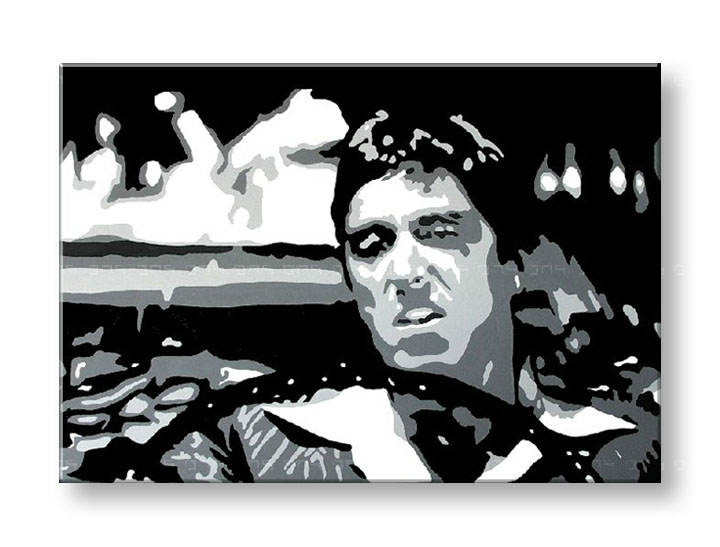 Χειροποιητοι πινακες σε καμβα POP Art AL PACINO σε 1 κομματι 