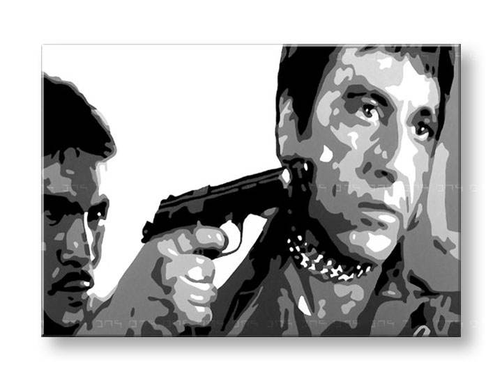 Χειροποιητοι πινακες σε καμβα POP Art AL PACINO σε 1 κομματι 