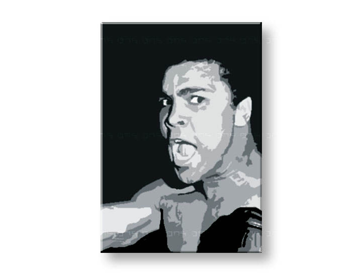 Χειροποιητοι πινακες σε καμβα POP Art Muhamad Ali σε 1 κομματι 