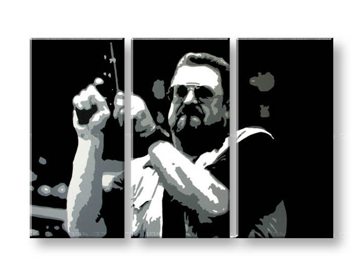 Χειροποιητοι πινακες σε καμβα POP Art Big Lebowski σε 3 κομματια 