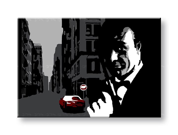 Χειροποιητοι πινακες σε καμβα POP Art James Bond σε 1 κομματι 