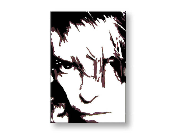 Χειροποιητοι πινακες σε καμβα POP Art David Bowie σε 1 κομματι 