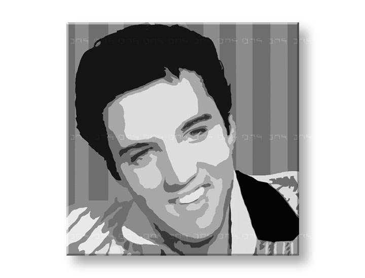 Χειροποιητοι πινακες σε καμβα POP ART Elvis Presley σε 1 κομματι