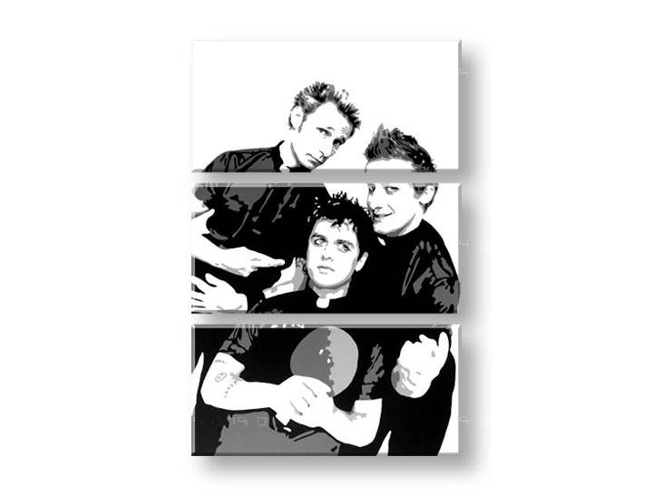 Χειροποιητοι πινακες σε καμβα POP Art Green Day σε 3 κομματια