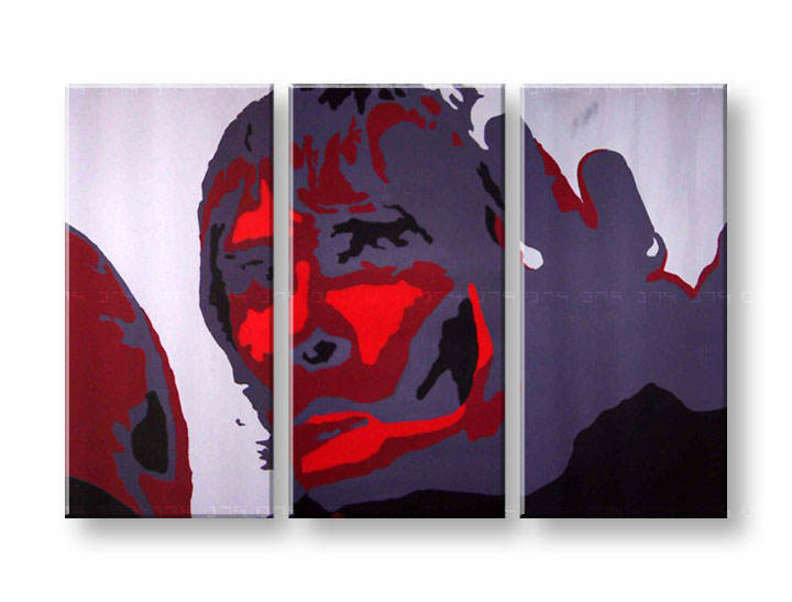 Χειροποιητοι πινακες σε καμβα POP Art Ian Brown σε 3 κομματια 