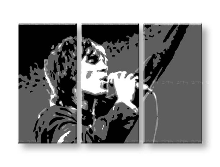 Χειροποιητοι πινακες σε καμβα POP Art Ian Brown σε 3 κομματια 