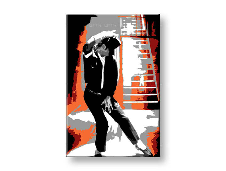 Χειροποιητοι πινακες σε καμβα POP Art Michael Jackson σε 1 κομματι 