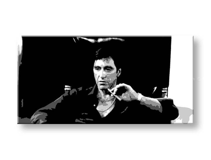 Χειροποιητοι πινακες σε καμβα POP Art Scarface σε 1 κομματι 