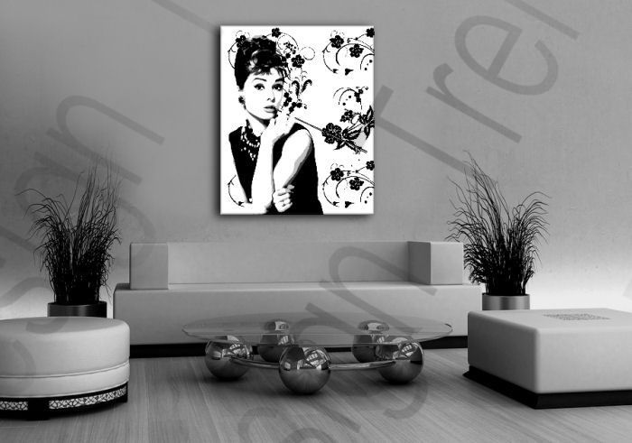 Χειροποιητοι πινακες σε καμβα POP Art εκπτωση Audrey Hepburn 
