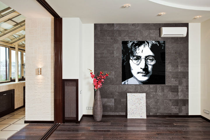 Χειροποιητοι πινακες σε καμβα POP Art John Lennon σε 1 κομματι 