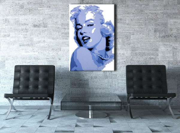 Χειροποιητοι πινακες σε καμβα POP Art Marilyn Monroe σε 1 κομματι