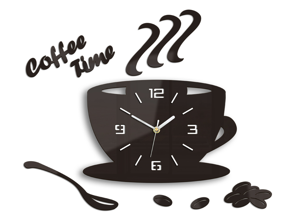 Ρολογια τοιχου COFFE TIME 3D WENGE HMCNH045-wenge