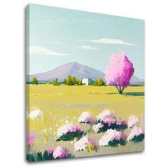 Τοπίο σε καμβά Καλοκαιρινό παραμύθι | 50x50 cm