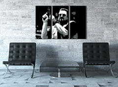 Χειροποίητη ζωγραφική POP Art Big Lebowski 3 μέρη bl | διαφορετικά μεγέθη