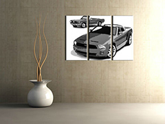 Χειροποίητη ζωγραφική POP Art FORD MUSTANG 3 τεμάχια fm2 | διαφορετικά μεγέθη