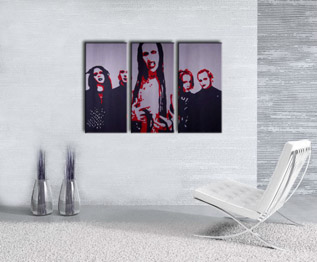 Χειροποίητη ζωγραφική POP Art Marilyn Manson 3 τεμάχια mm | διαφορετικά μεγέθη