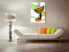 Χειροποίητη ζωγραφική POP Art MELON 1 τεμάχιο πεπόνι | διαφορετικά μεγέθη