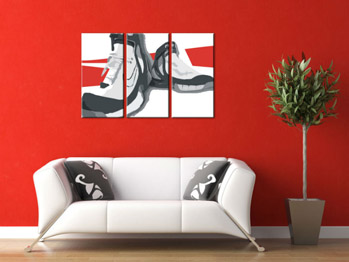 Χειροποίητη ζωγραφική POP Art μπότες μπότες 3 τεμαχίων | διαφορετικά μεγέθη