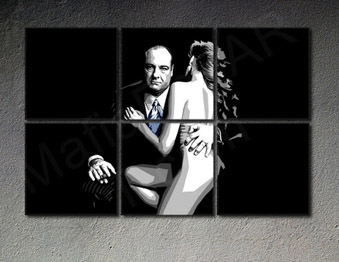 Χειροποίητη ζωγραφική POP Art SOPRANOS 6 τεμαχίων sop2 | διαφορετικά μεγέθη