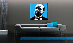 Χειροποίητη ζωγραφική POP Art του Marlon Brando 4 μέρη mb4 | διαφορετικά μεγέθη