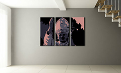 Χειροποίητος πίνακας POP Art του Ιωάννη Παύλου ΙΙ. 3 μέρη pap | διαφορετικά μεγέθη