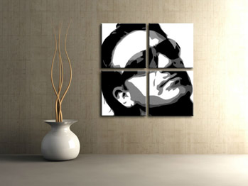 Χειροποίητος πίνακας ζωγραφικής POP Art Bono-U2 4 τεμάχια bono2 | διαφορετικά μεγέθη