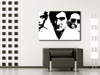 Χειροποίητος πίνακας ζωγραφικής POP Art Die Ärzte 1 dielny da | διαφορετικά μεγέθη