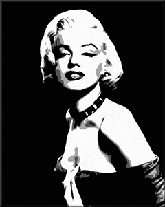 Χειροποίητος πίνακας ζωγραφικής POP Art Marilyn MONROE 1 τεμάχιο mon5 | διαφορετικά μεγέθη
