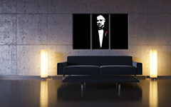 Χειροποίητος πίνακας ζωγραφικής POP Art Marlon Brando 3 piece gwr | διαφορετικά μεγέθη