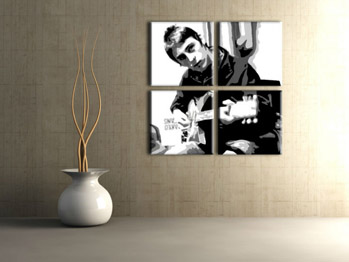 Χειροποίητος πίνακας ζωγραφικής POP Art Paul Weller 4 τεμαχίων pwl | διαφορετικά μεγέθη