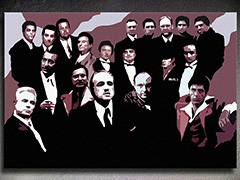 Χειροποίητος πίνακας ζωγραφικής POP Art The Mafia Family 1 κομμάτι family2 | διαφορετικά μεγέθη