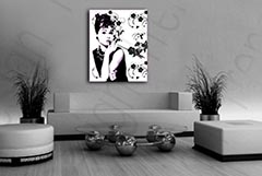 Χειροποίητος πίνακας ζωγραφικής POP Art της Audrey Hepburn ah5 | διαφορετικά μεγέθη