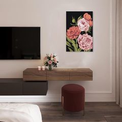 Ζωγραφική με αριθμούς FLOWER GARDEN | χαμηλή δυσκολία SPECIAL BLACK EDITION