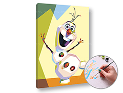 Ζωγραφική με αριθμούς FROZEN OLAF | χαμηλή δυσκολία