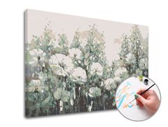 Ζωγραφική με αριθμούς LUCKY FLOWERS | μεσαία δυσκολία