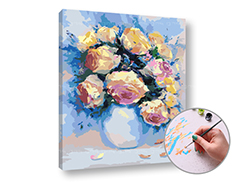 Ζωγραφική με αριθμούς ROSES IN THE PASSION | χαμηλή δυσκολία