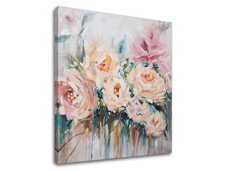 Ζωγραφική σε καμβά ΛΟΥΛΟΥΔΙΑ 90x90 cm