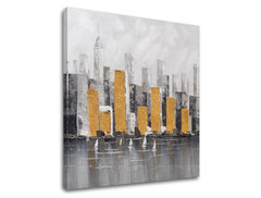 Ζωγραφική σε καμβά MESTO 70x70 cm