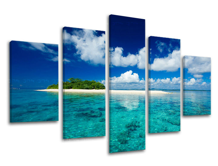 Ζωγραφική τοίχου BEACH 150x100 cm