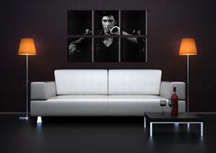 Ζωγραφισμένη POP ART τοιχογραφία SCARFACE-AL PACINO 210x140 cm